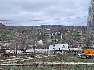 Ruined homes in Qubadli