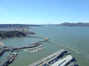 San Francisco Bay, view from helicopter