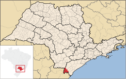 Barra do Turvo – Mappa