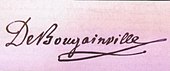 signature de Louis-Antoine de Bougainville