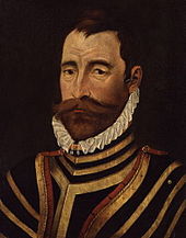 Sir William Drury, commander of Elizabeth I of England's Protestant troops who brought the Lang Siege to an end in 1573. Unknown artist SirWilliamDrury.jpg