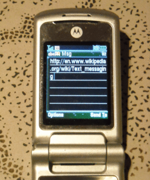 mobile phone text message