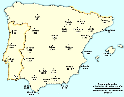 Spain Reconquista cities
