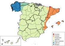 Languages of Spain Languages of Spain.svg