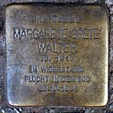 Stolperstein Fuldastr 12 (Neuk) Margarete Walter