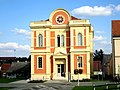 The former synagogue in 2017, restored as a tourist information center