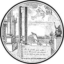 Estampe représentant la guillotine de la place de la Concorde. 18 siècle