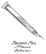 Патент за наливперо из 1867. године