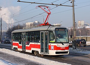 Трамвай Vario LF в Москве