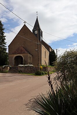 De kerk van Villaines-les-Prévôtes