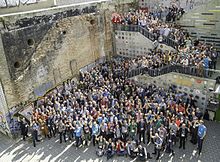 Group photo of Wikimedia Conference 2017. I'm in the front!