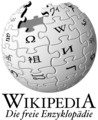 German Wikipedia logo with text Image credit: "Courtesy Wikimedia Foundation"