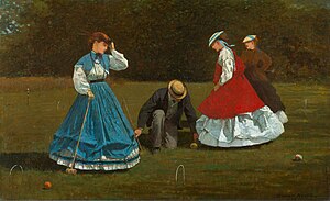 Winslow Homer: Croquet, 1864