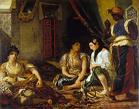 Kobiety algierskie, 1834, olej na płótnie, 180×229 cm, Luwr, Paryż