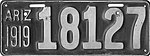 Номерной знак Аризоны 1919 года.jpg