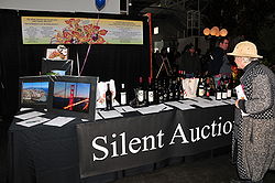 The silent auction.