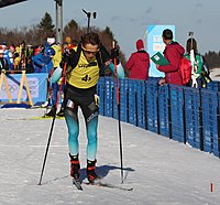 Théo Guiraud-Poillot beim Mixed-Staffel-Wettbewerb