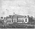 Gravura do Palácio de Cristal publicada em 1864 no Archivo Pittoresco.