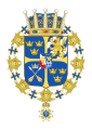 Armoiries du prince Carl Johan, duc de Dalécarlie de 1916 à 1946.