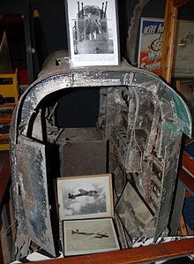 A preserved rear fuselage section at the Midland Air Museum, 2006 Armstrong Whitworth Whitley rear fuselage, Midland Air Museum. (12866262994).jpg