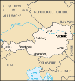 Carte de l'Autriche