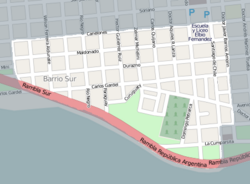 Street map of Barrio Sur