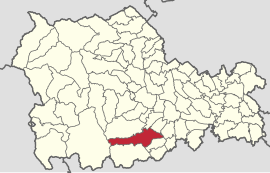 Location in Neamț County