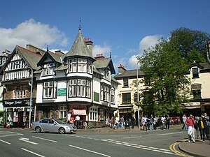 English: Bowness on Windermere Town Centre