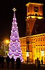 Christmas tree in Warsaw