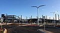 Northbound view of the station from Coach Street in December 2019