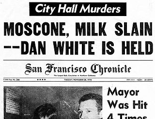 SF Chronicle headline of the assassinations of Moscone and Milk