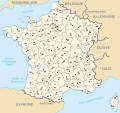 Negara Prancis berbentuk mirip segienam, sehingga kadang-kadang disebut "L'hexagone" (sang segienam).