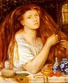 Dante Gabriel Rossetti – Donna che si pettina (1865)