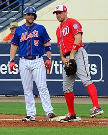 Zimmerman (right) and David Wright were AAU teammates before playing for division rivals for more than a decade.