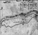 Feliciano Miguez Mapa del Reino de Galicia. Detalle Fuerte de San Fernando 1763