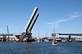 Die Mary-MacKillop-Eisenbahnbrücke neben der Tom „Diver“ Derrick-Straßenbrücke.