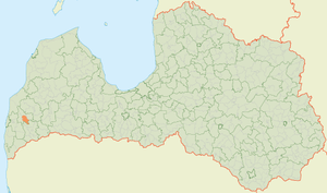 Дурбская волость на карте
