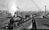 Goods wagons being shunted at Feltham marshalling yard in 1958