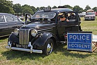 Ford V8 Pilot saloon police car, with windscreen open