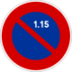 B6a2. Stationnement interdit du 1er au 15 du mois.