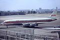 Pesawat Douglas DC-8-55 di Bandara Le Bourget, Paris