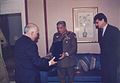 Receiving the highest military award of Jordan