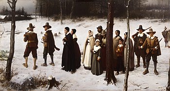 Pilgrims Going to Church by George Henry Boughton (1867)