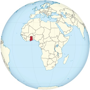 Ghana on the globe (Africa centered).svg