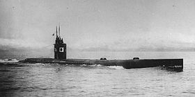 試運転中の波号第二百二潜水艦 （1945年5月29日、佐世保沖）