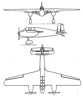 vue en plan de l’avion