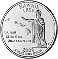 Entwurf des State Quarter für Hawaii, 2008