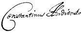 signature de Kost Hordienko