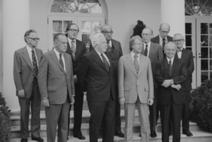 With then-President Jimmy Carter, 1977