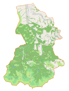 Mapa lokalizacyjna gminy Kościelisko